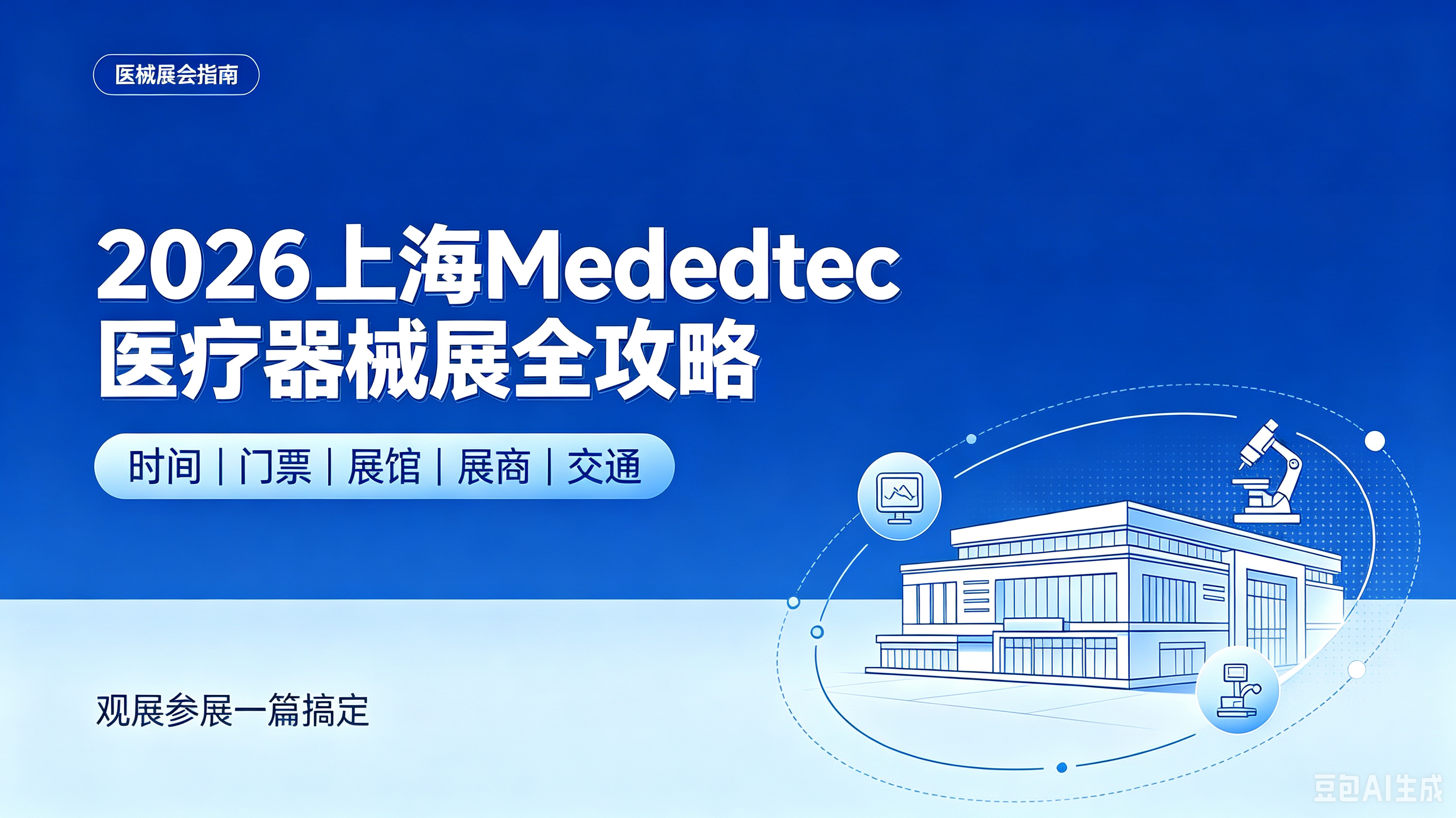 2026 上海 Medtec 医疗器械展完整展位预订指南